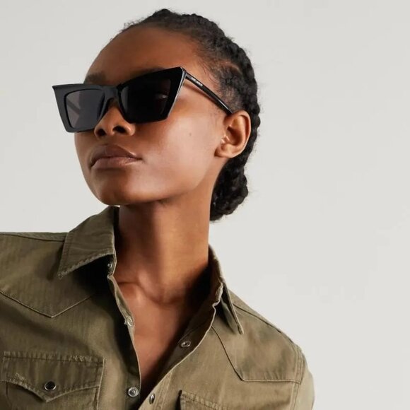 NEW SAINT LAURENT SUNGLASSES BLACK WOMEN EYEWEAR SAINT LAURENT SL372 001 main image 4